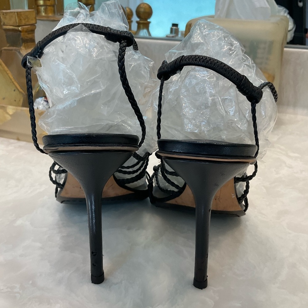 Gucci strappy sandal heels, black, beautiful!, great condition, size 8.5 - Picture 3 of 15